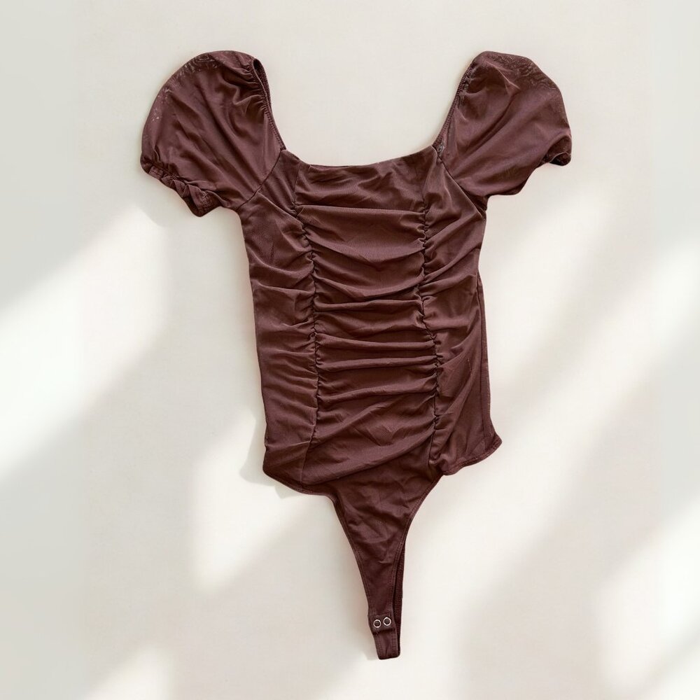 Liz & Sara Brown Bodysuit - Size XS